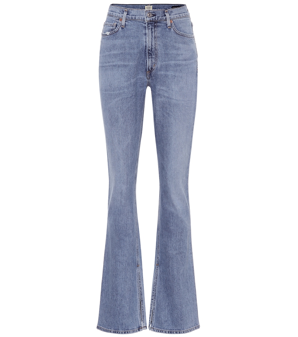 Blue Georgia high-rise bootcut jeans 