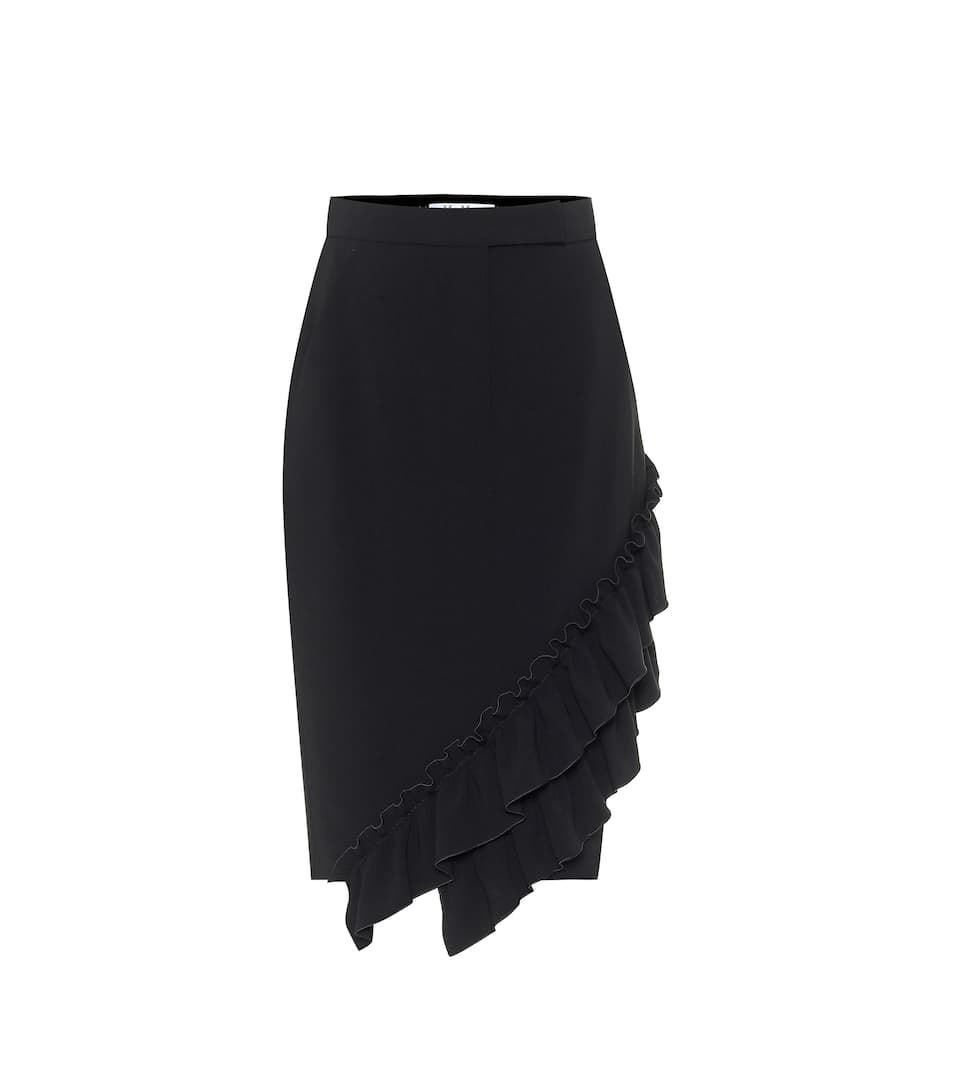 Eles ruffled cady pencil skirt