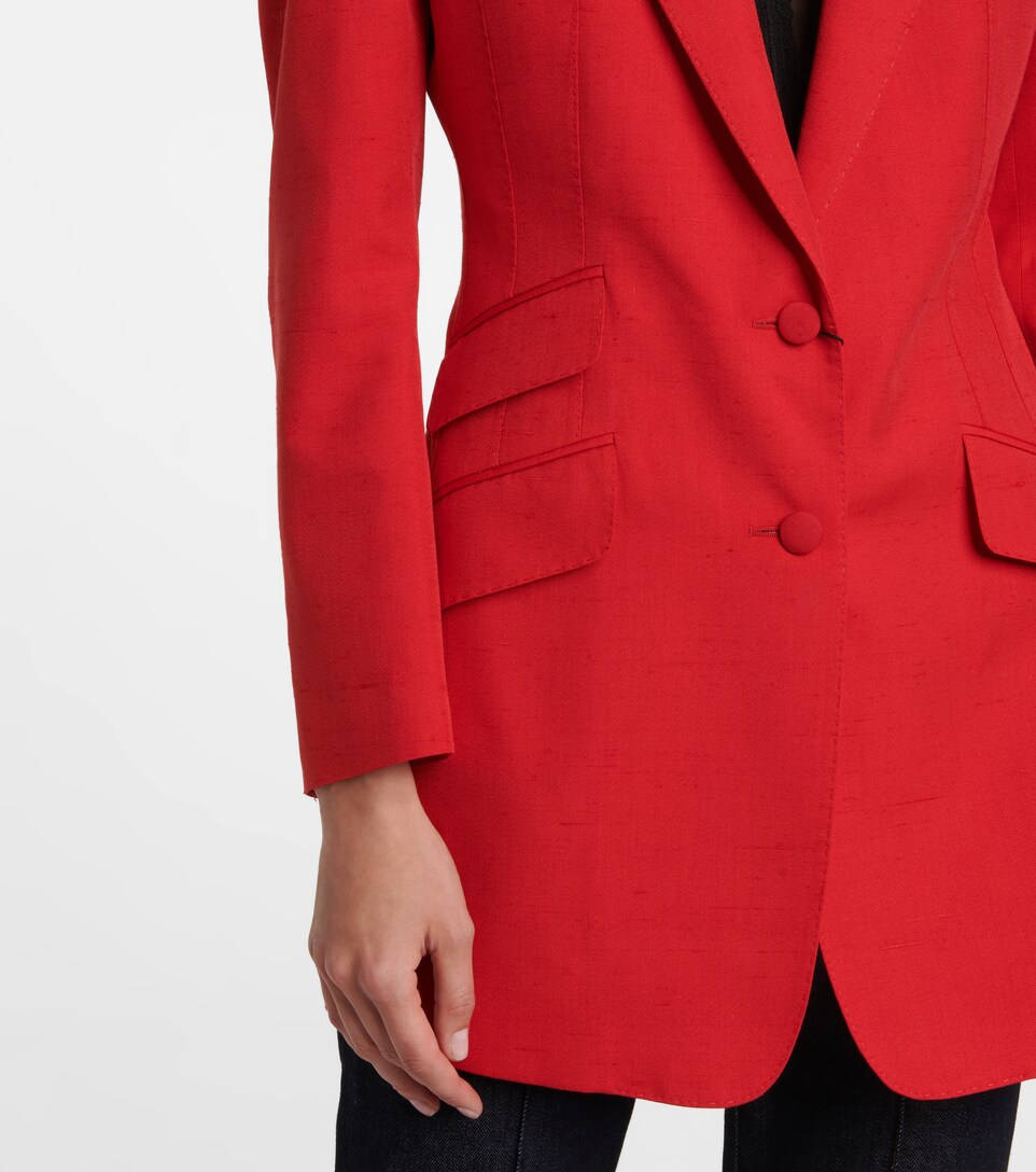 tibi red blazer
