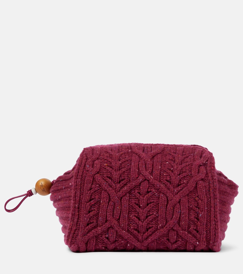 knitted pouch