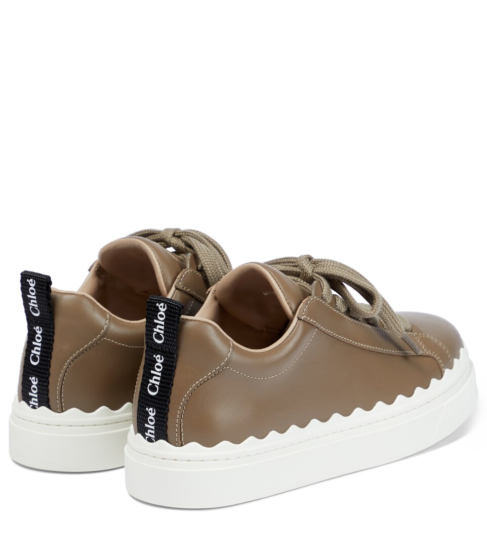 chloe leather sneakers