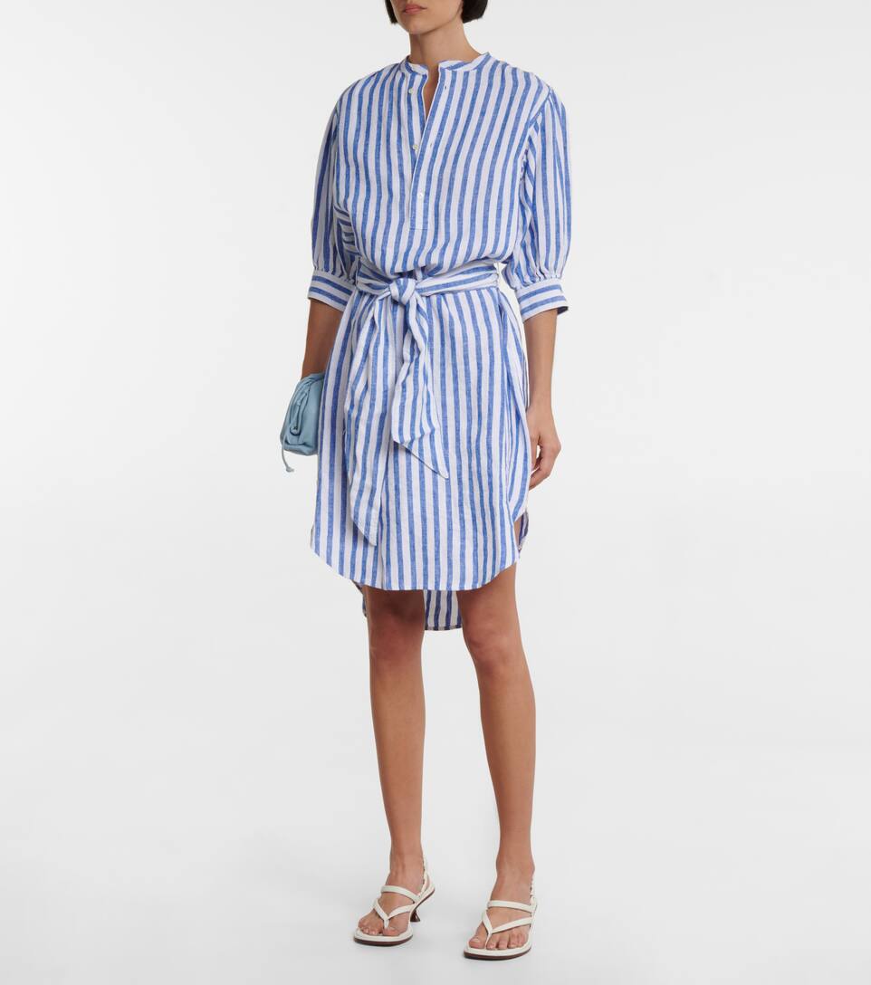 Polo Ralph Lauren - Striped linen shirt dress | Mytheresa