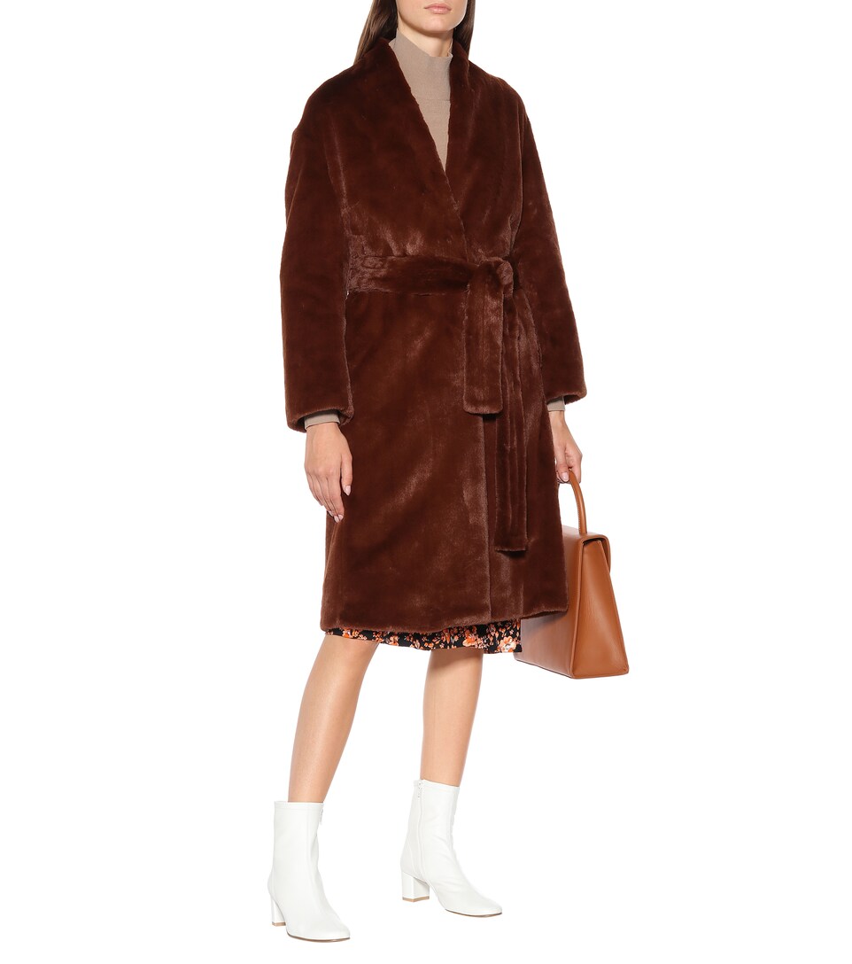 Belted Faux Fur Coat | Vince - Mytheresa