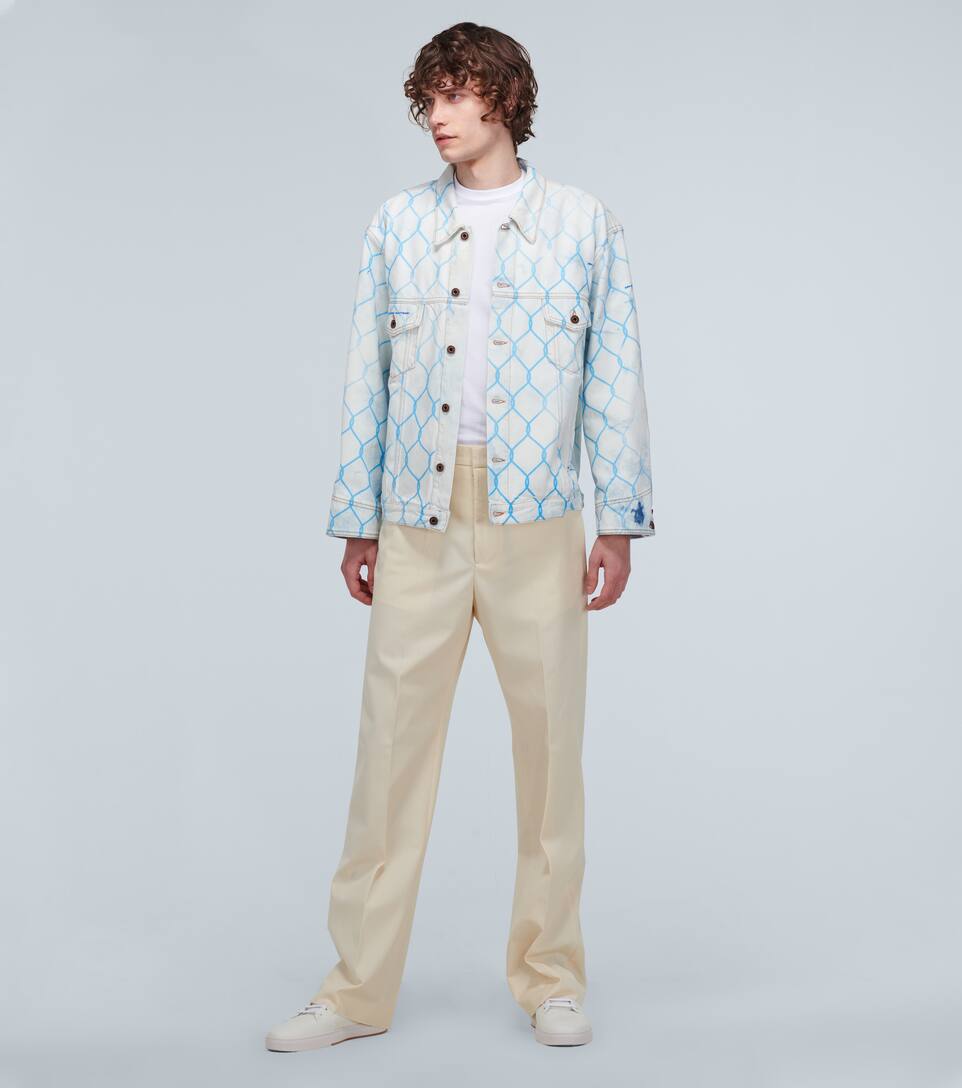 OFF-WHITE Fence denim jacket,P00455847