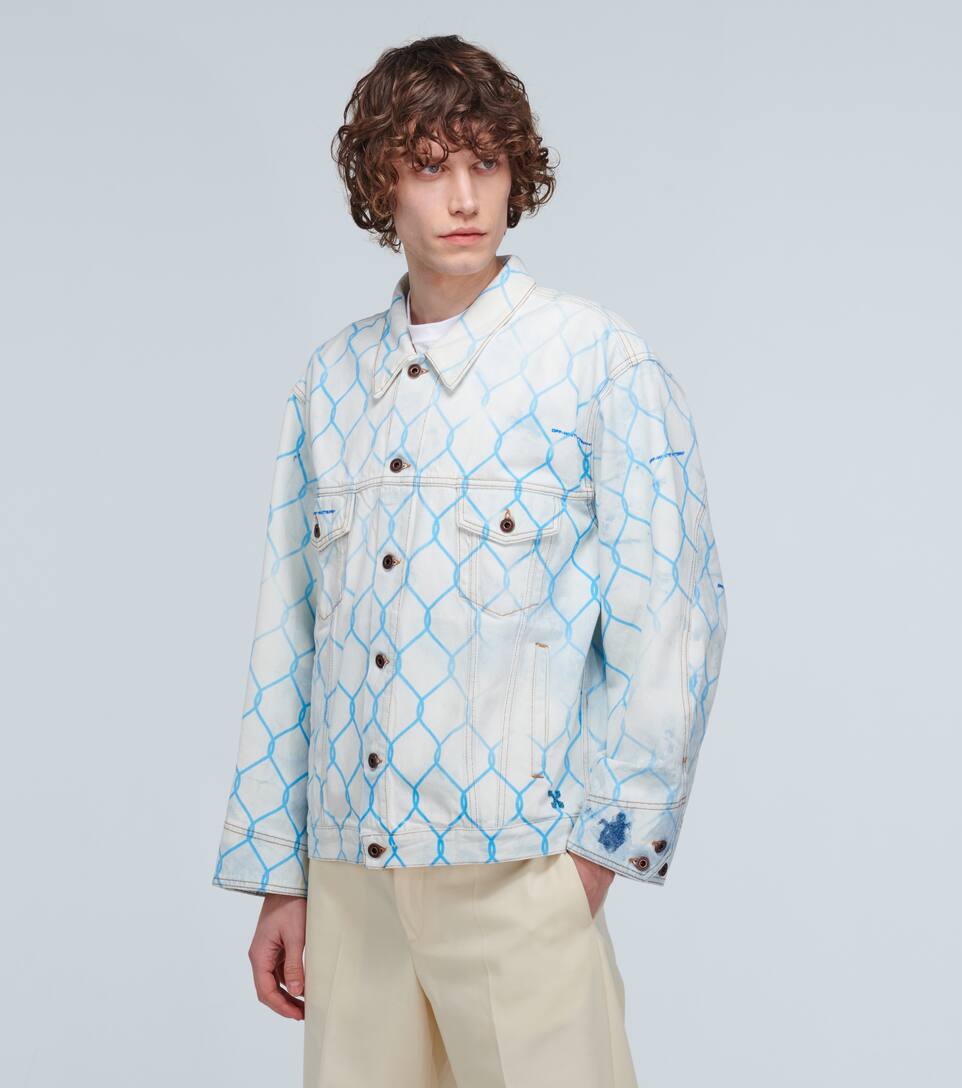 OFF-WHITE Fence denim jacket,P00455847