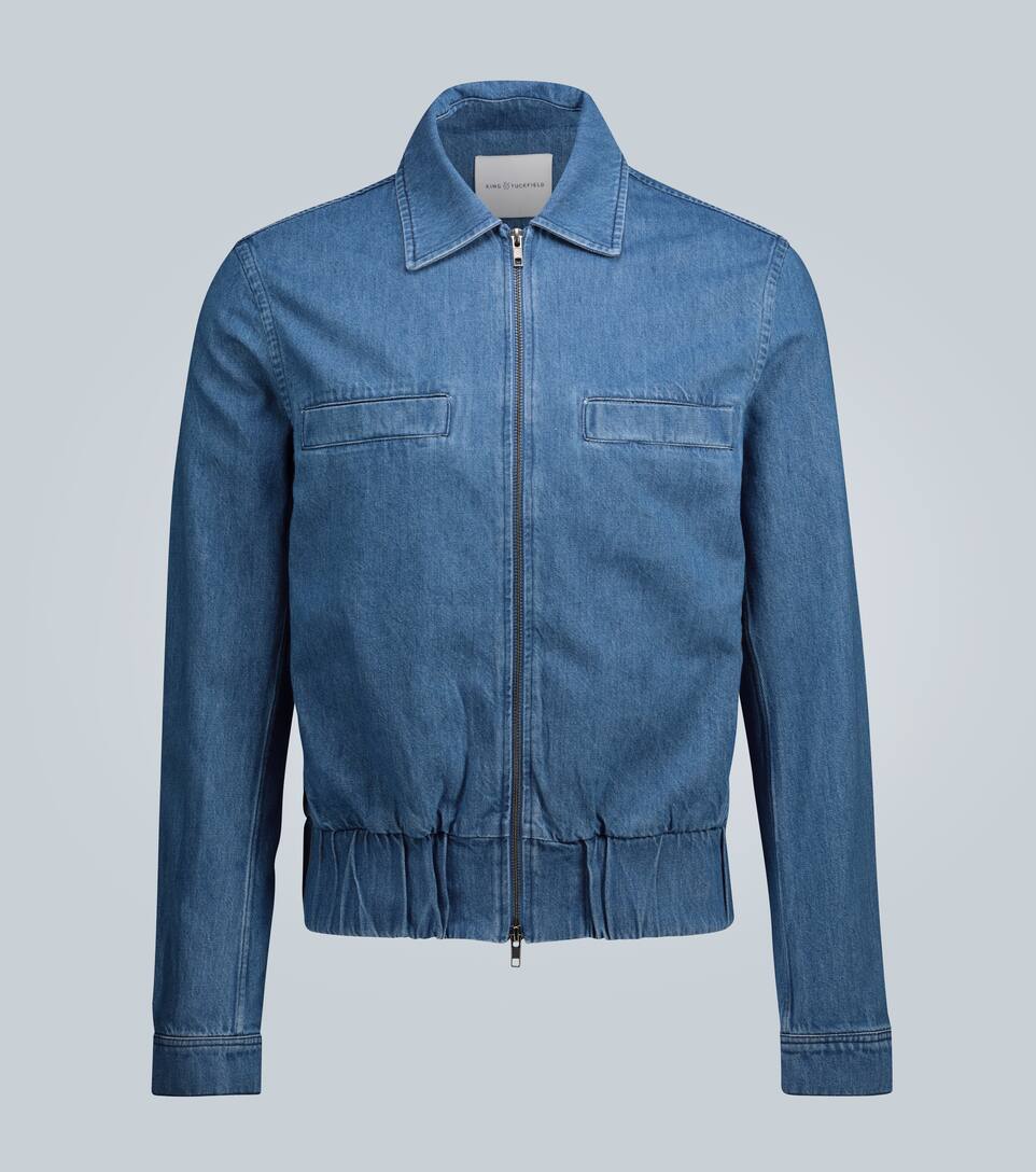 denim harrington jacket