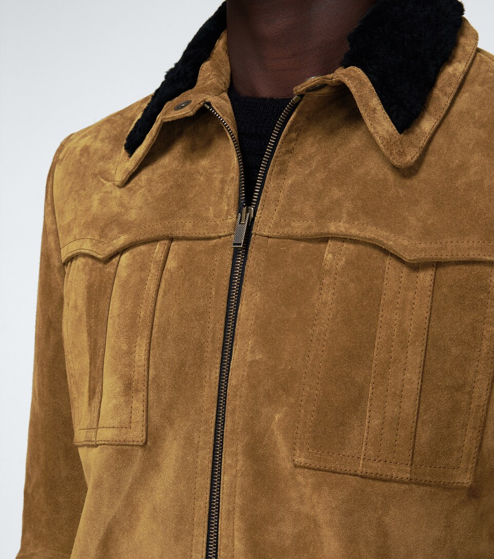 suede sherpa jacket