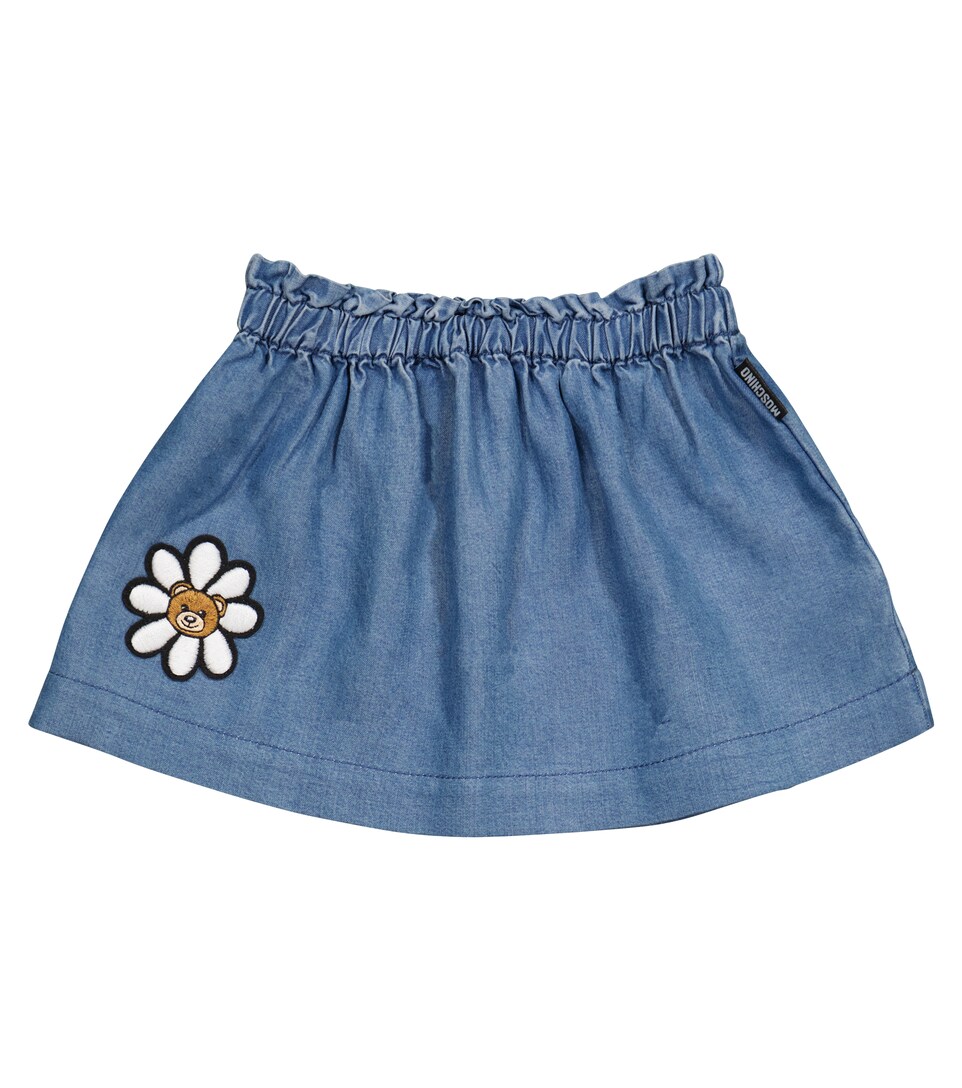Moschino Kids - Baby denim skirt 