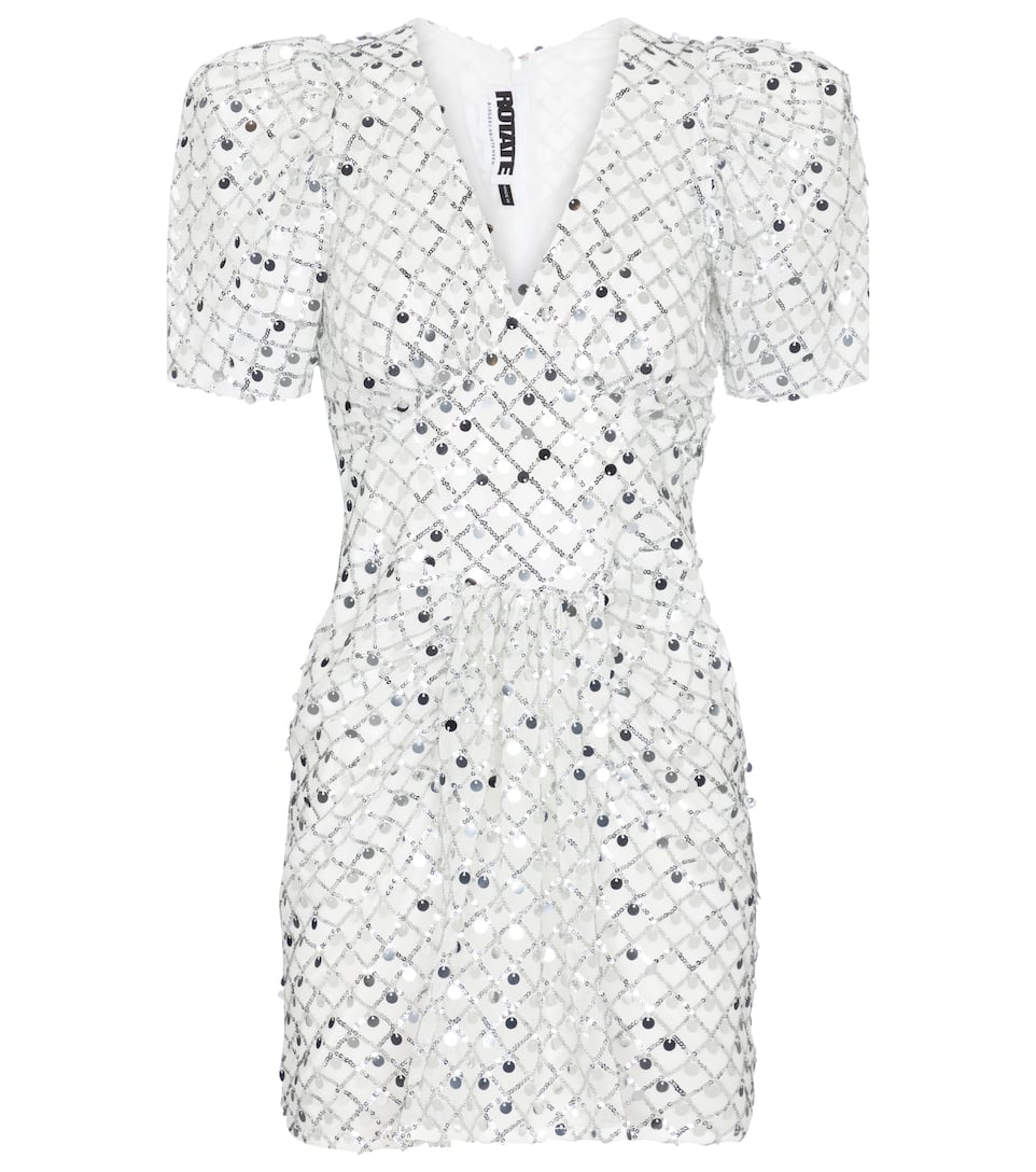 Alma metallic midi dress