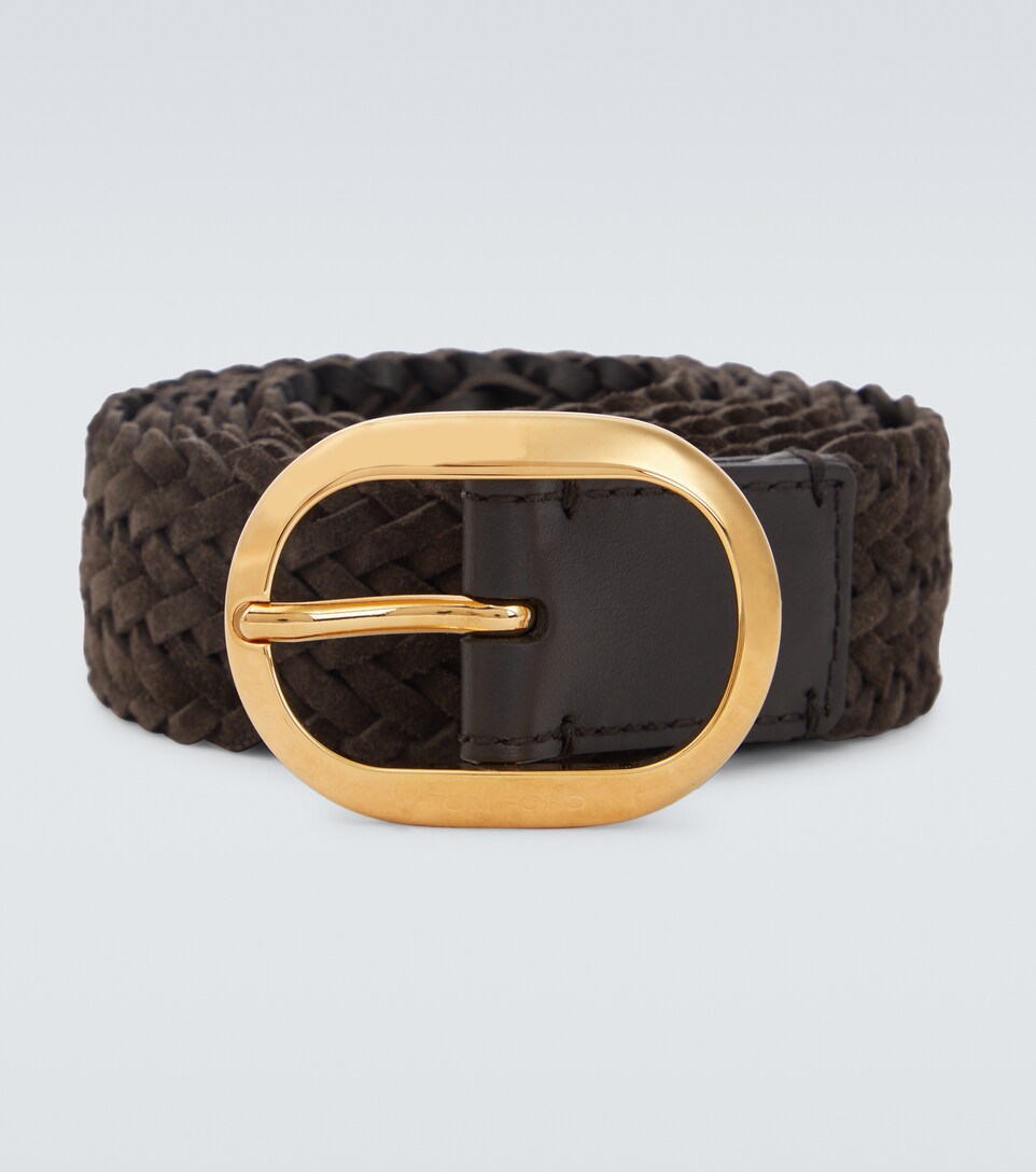 Tom Ford - Woven suede belt | Mytheresa