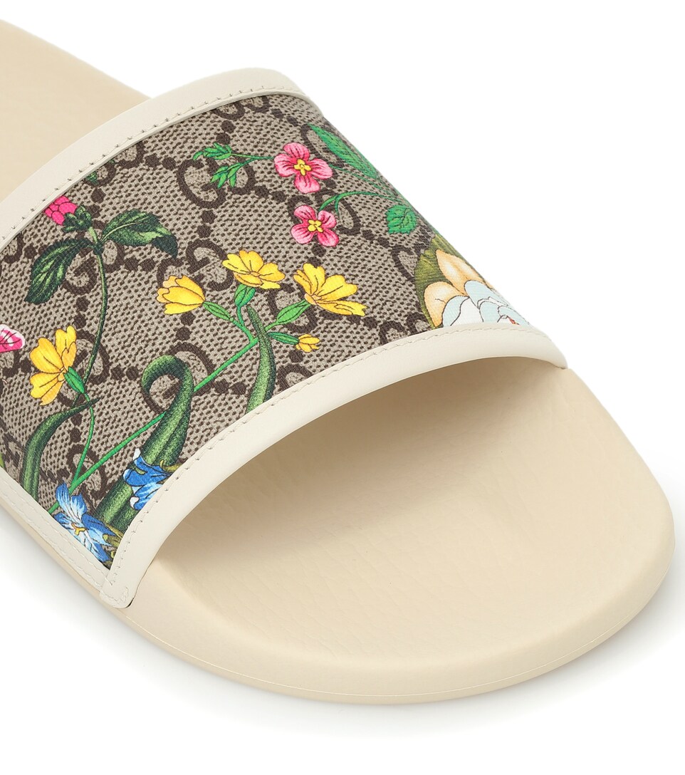 Gg Flora Slides Gucci Mytheresa