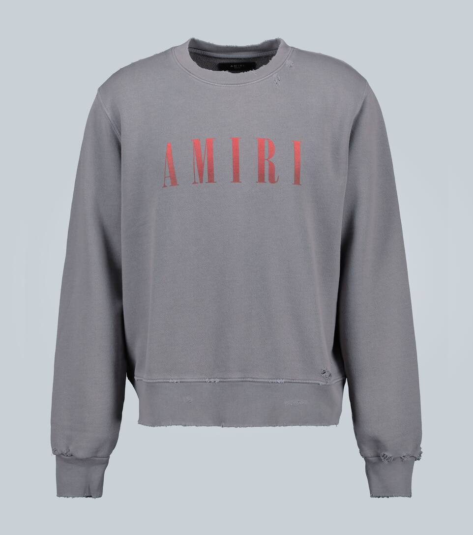 AMIRI COTTON CREWNECK SWEATSHIRT,P00442717