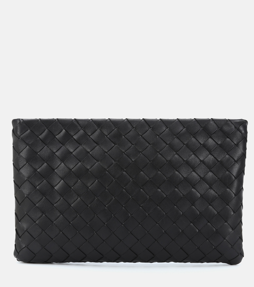 Bottega Veneta Grey 'The Lauren 1980' Intrecciato Clutch