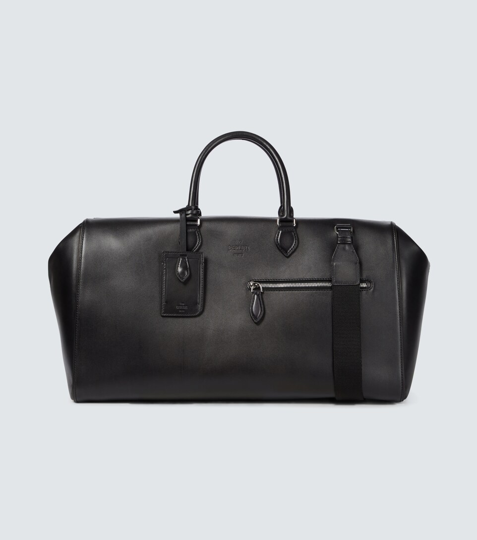 leather duffel travel bag