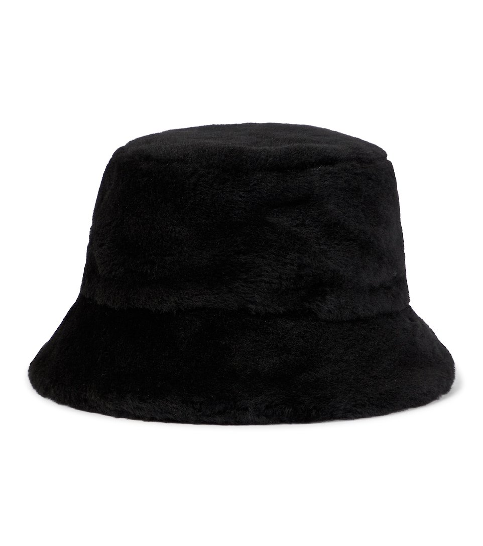 Prada - Shearling bucket hat | Mytheresa