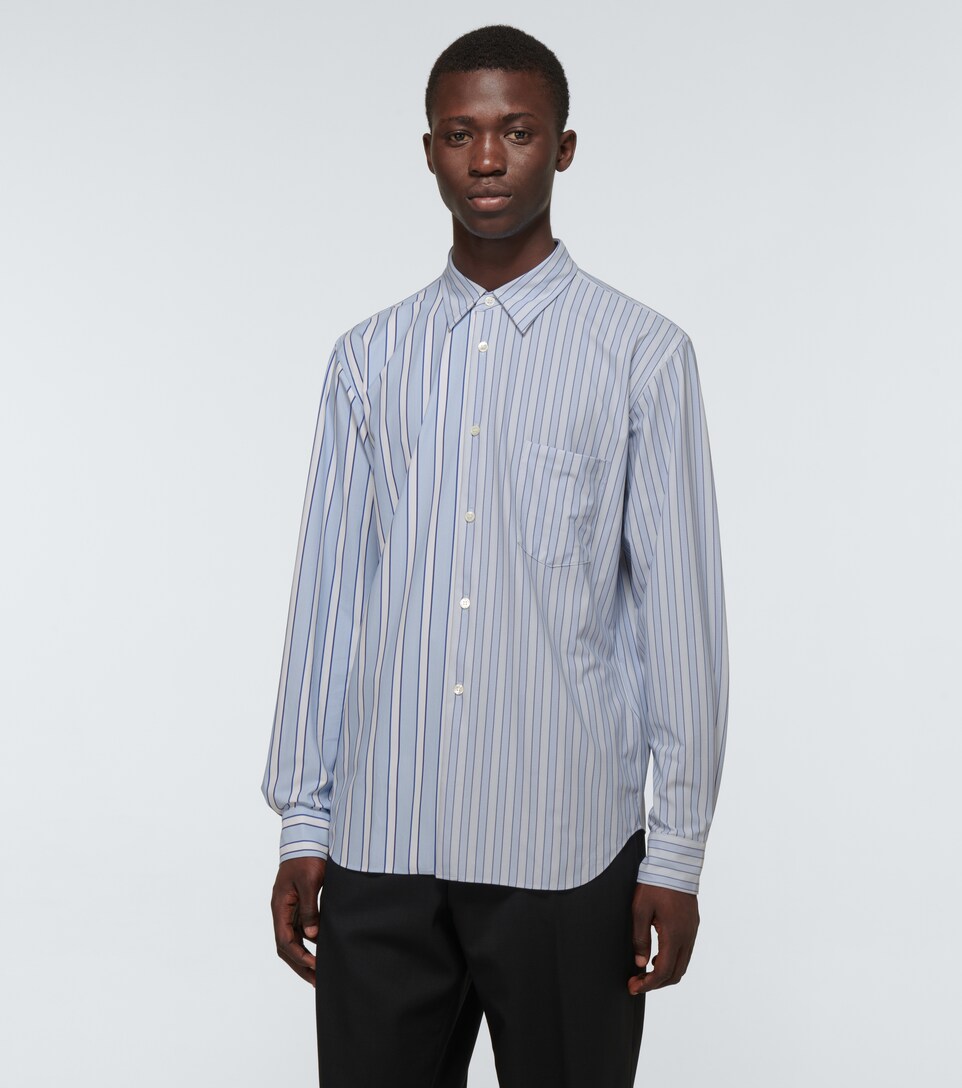 commes de garcon striped shirt