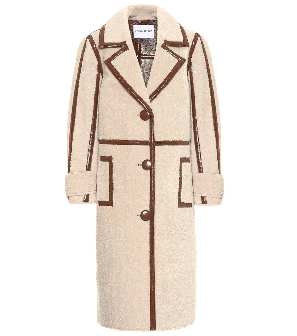 Kenzie Faux Shearling Coat Stand Studio Mytheresa