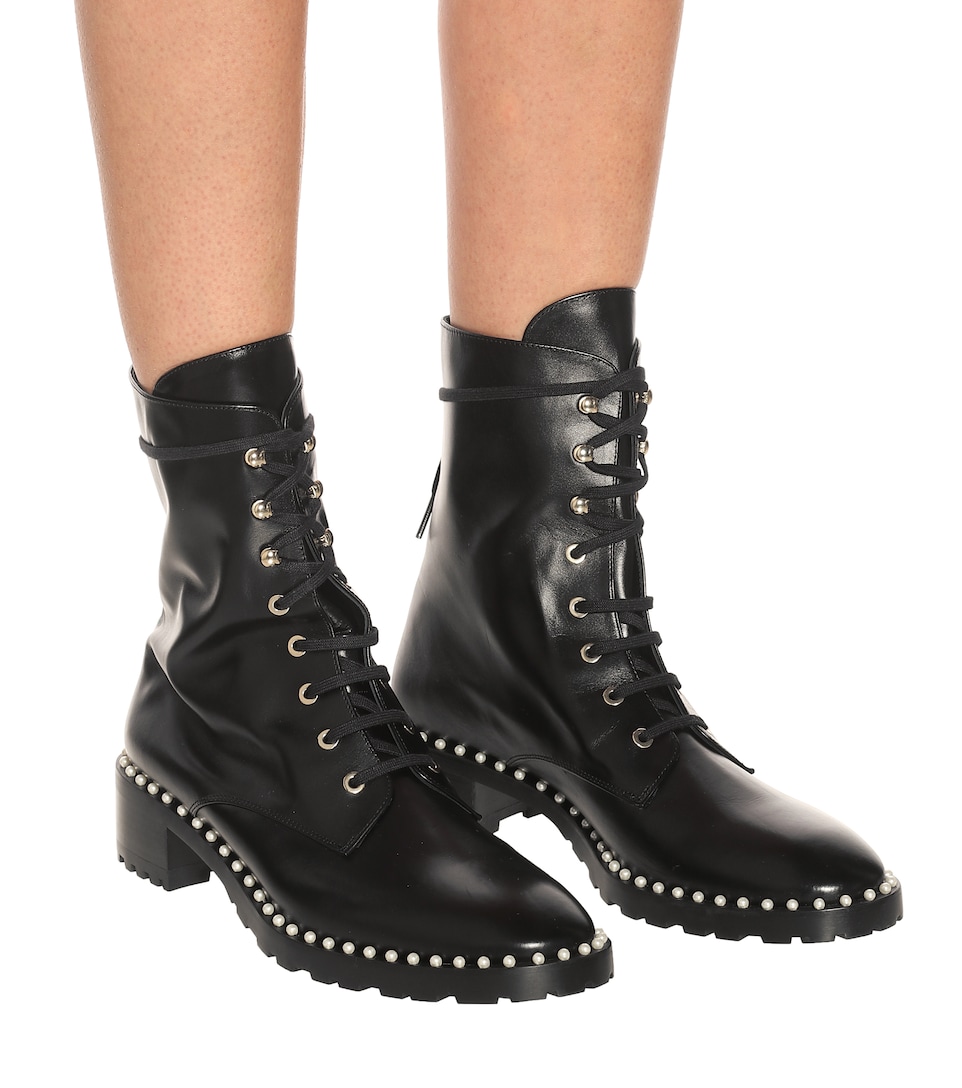 stuart weitzman combat boots sale