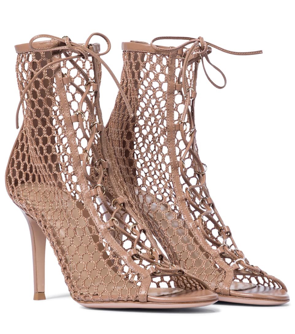 gianvito rossi fishnet boot