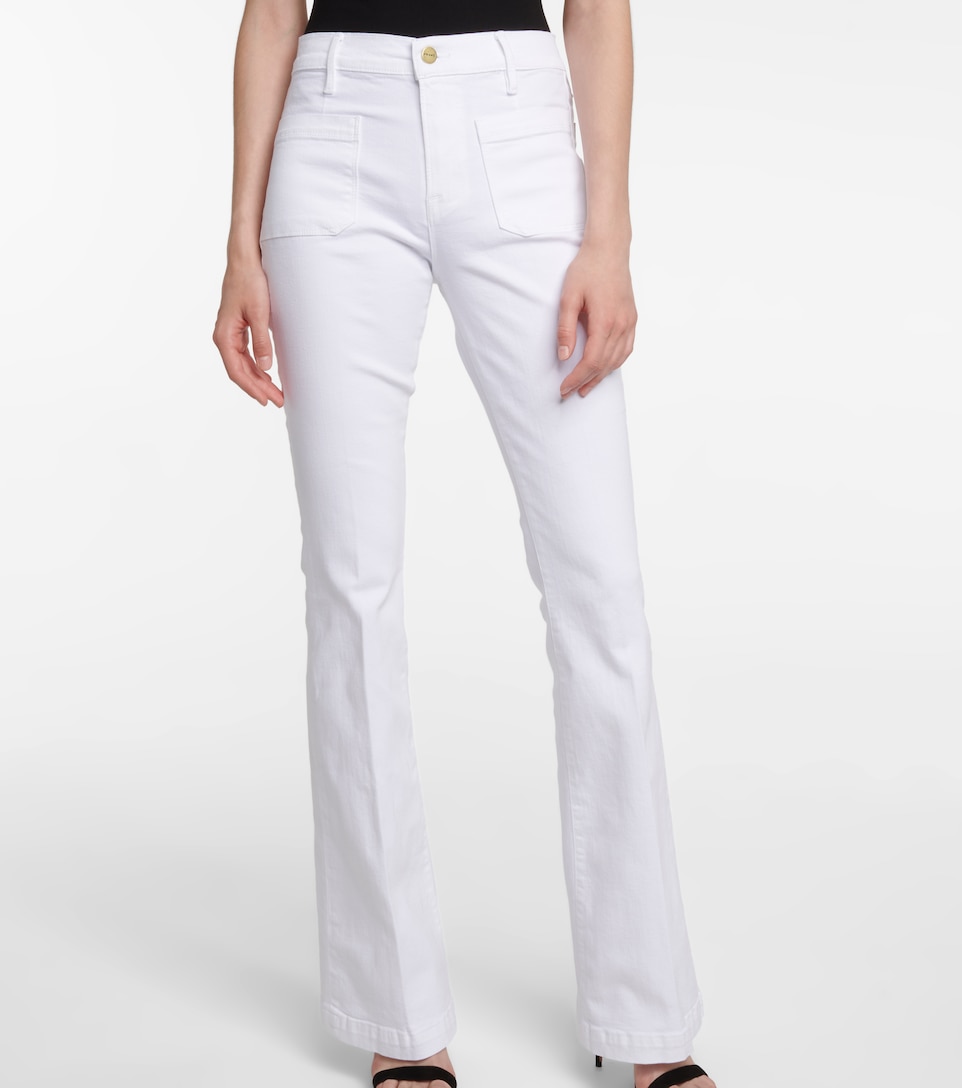 Frame - Le Bardot high-rise flared 