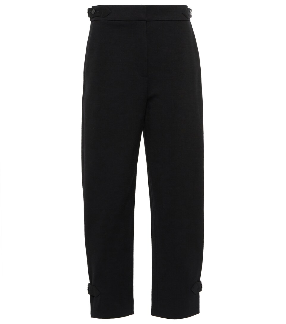 Tory Burch - High-rise cropped cargo 