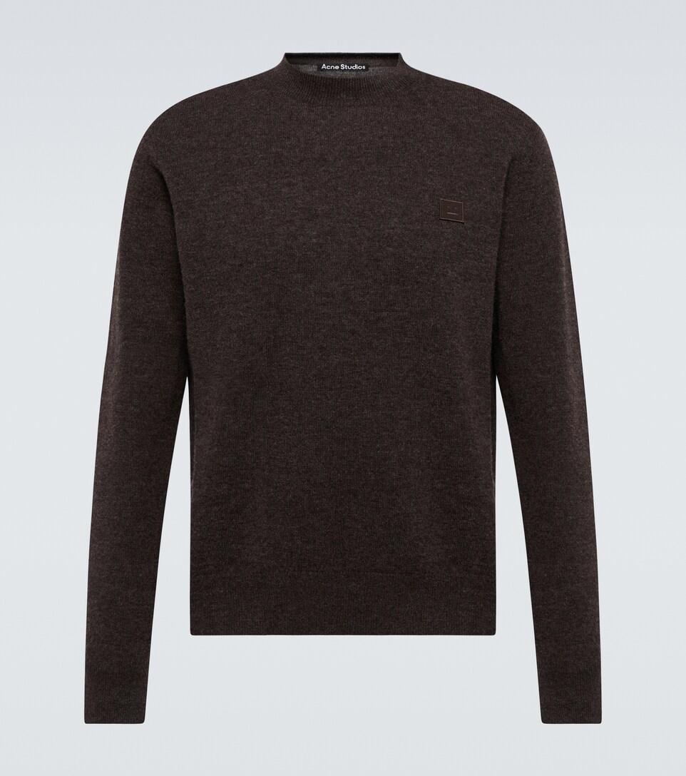Face wool crewneck sweater | Mytheresa