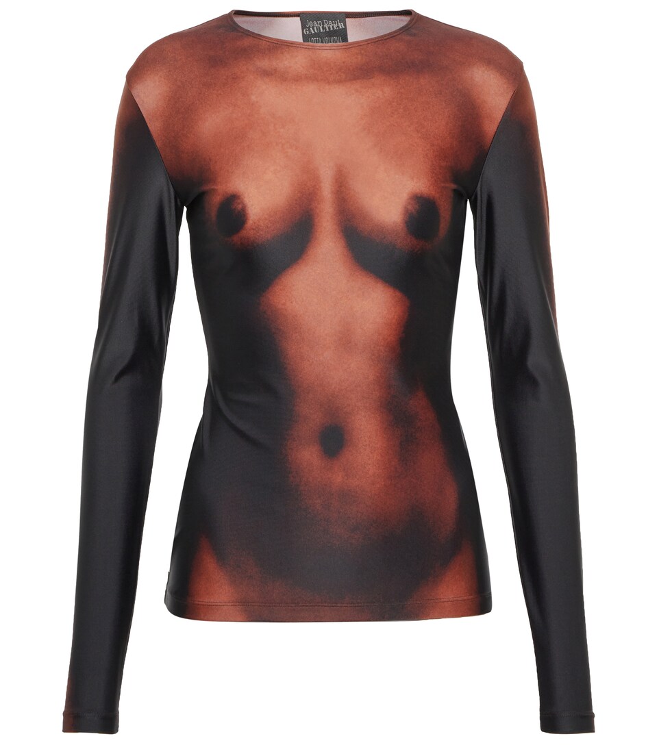 Jean Paul Gaultier - x Lotta Volkova Printed long-sleeve top | Mytheresa