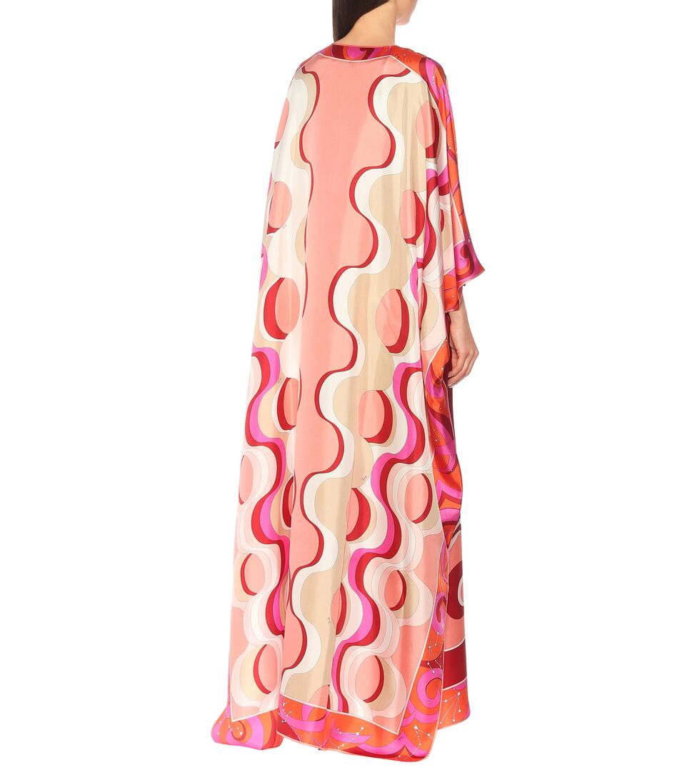 Cafetan Soie Imprimé En Emilio Pucci doWxBreC