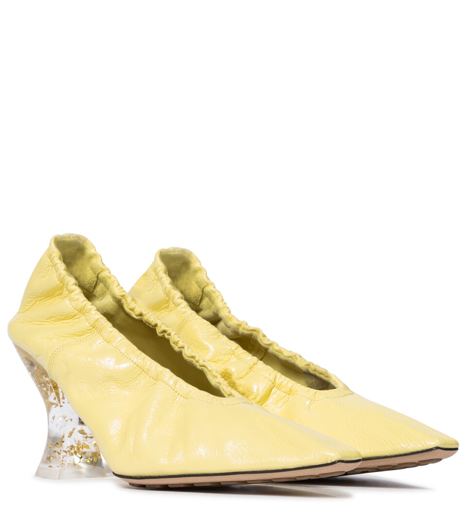 Bottega Almond leather pumps Mytheresa