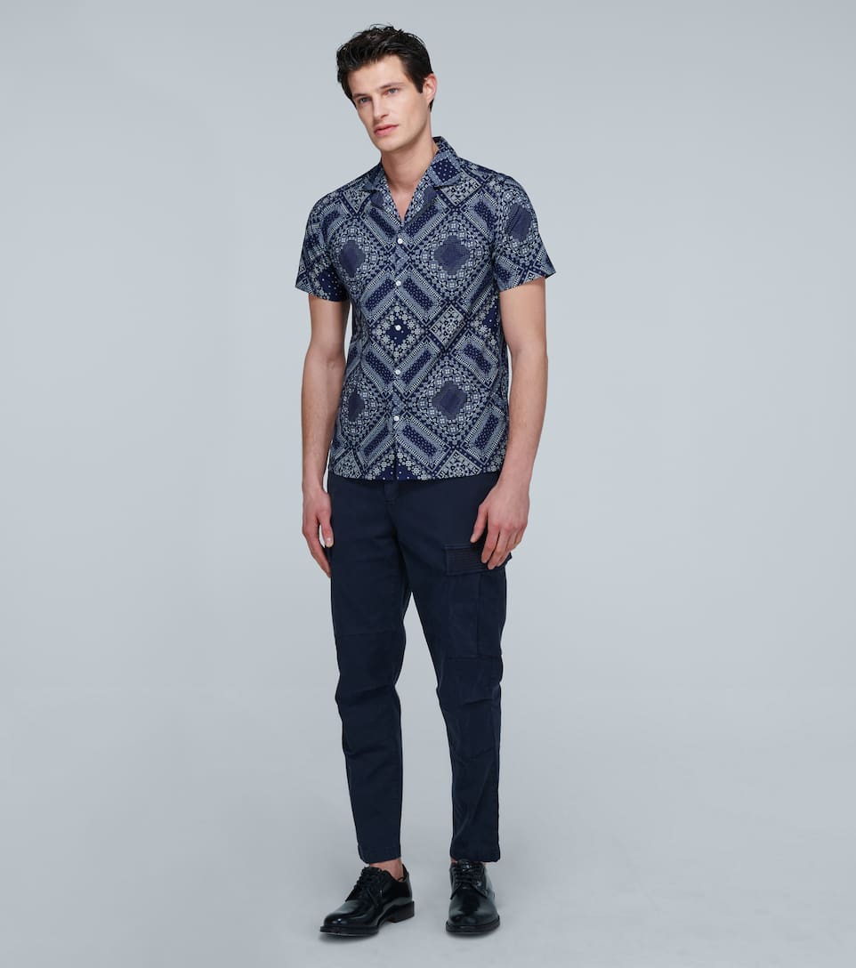 OFFICINE GENERALE BRUSHED TWILL CARGO PANTS,P00446844
