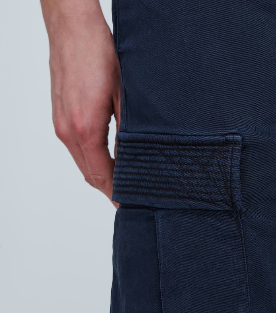OFFICINE GENERALE BRUSHED TWILL CARGO PANTS,P00446844