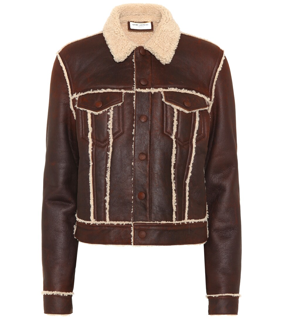 saint laurent shearling jacket