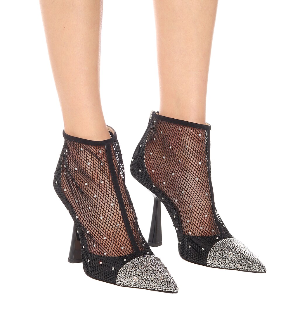 mesh ankle boots