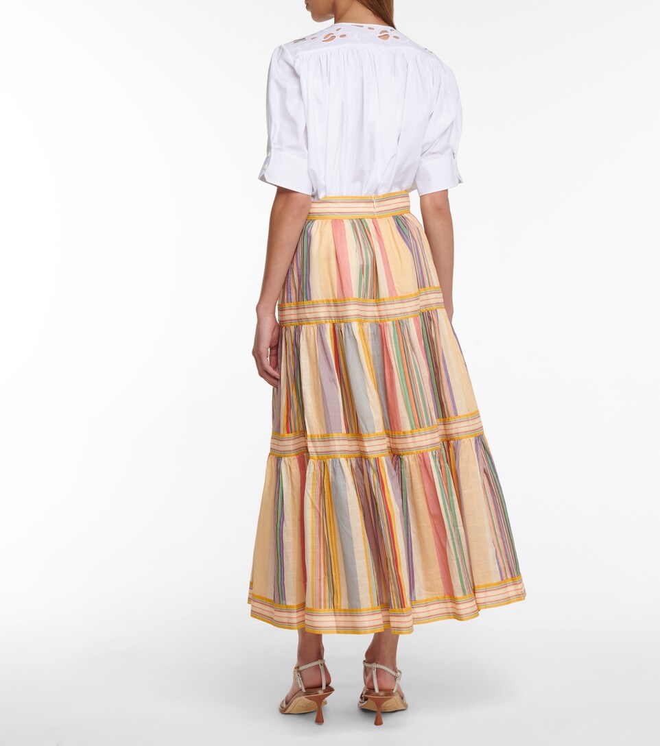 zimmermann striped skirt
