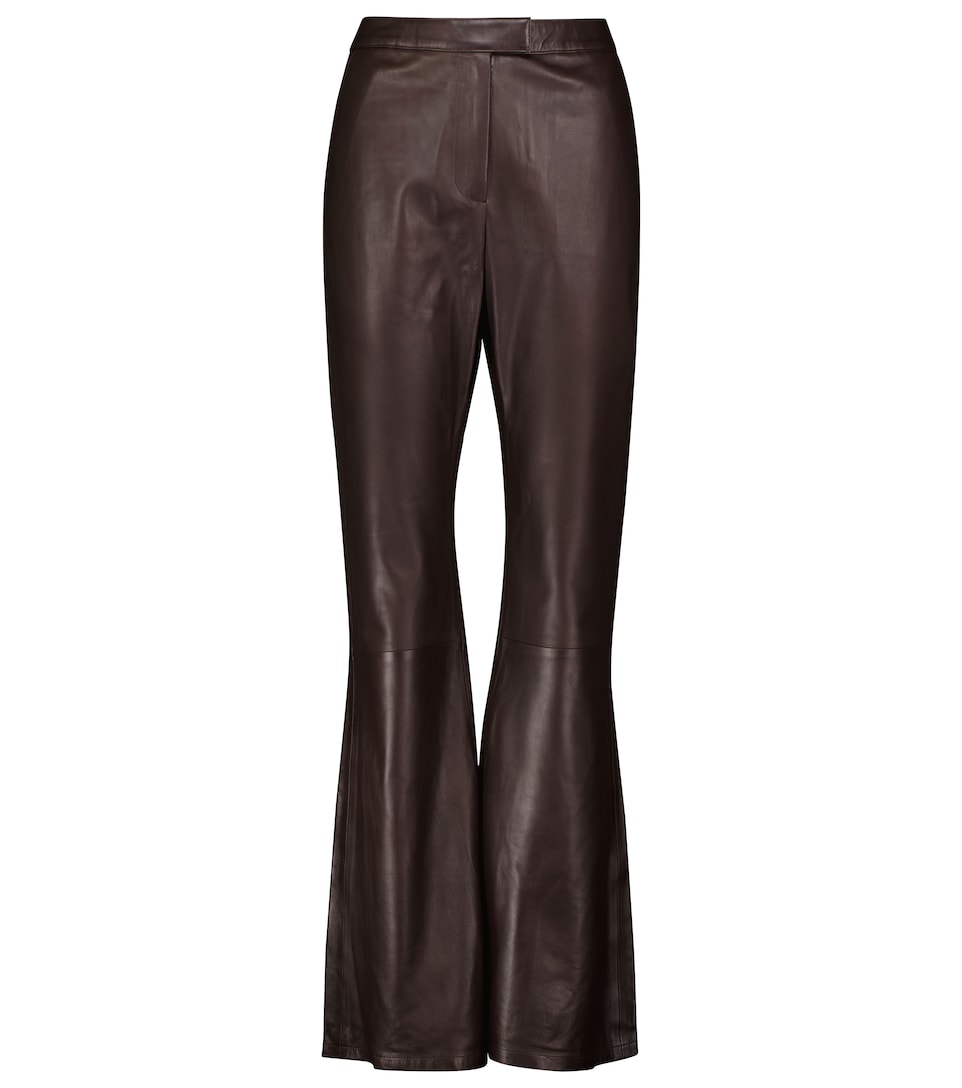 Dodo Bar Or - High-rise flared leather 