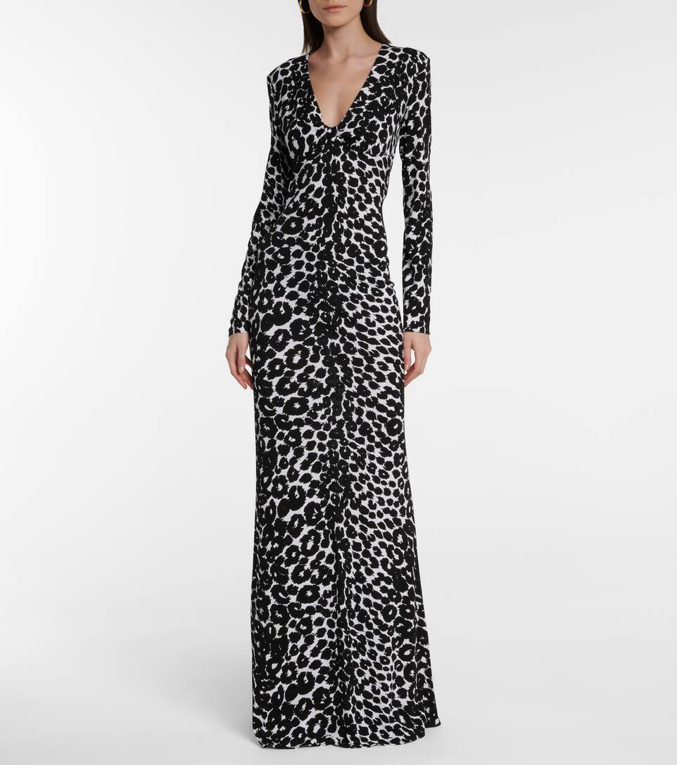 leopard print jersey dress