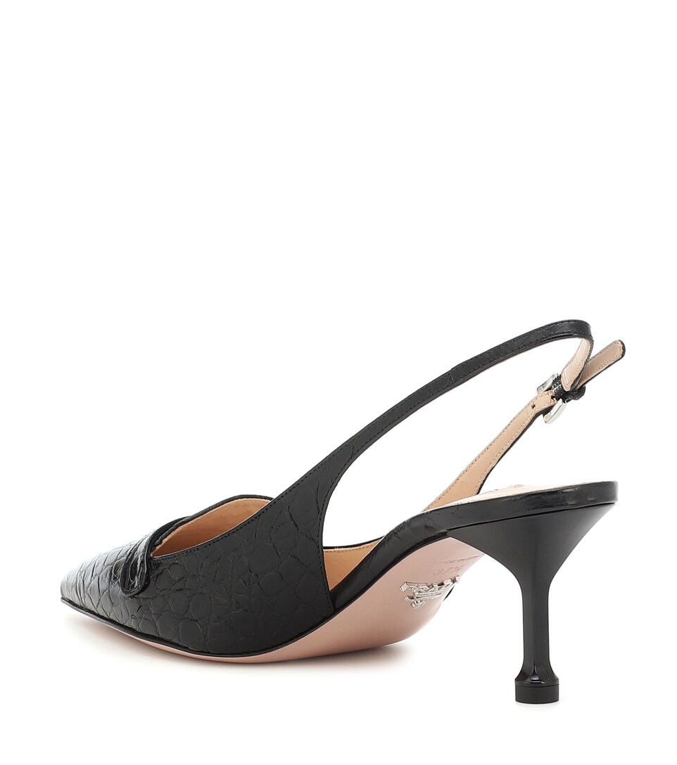 croc slingback