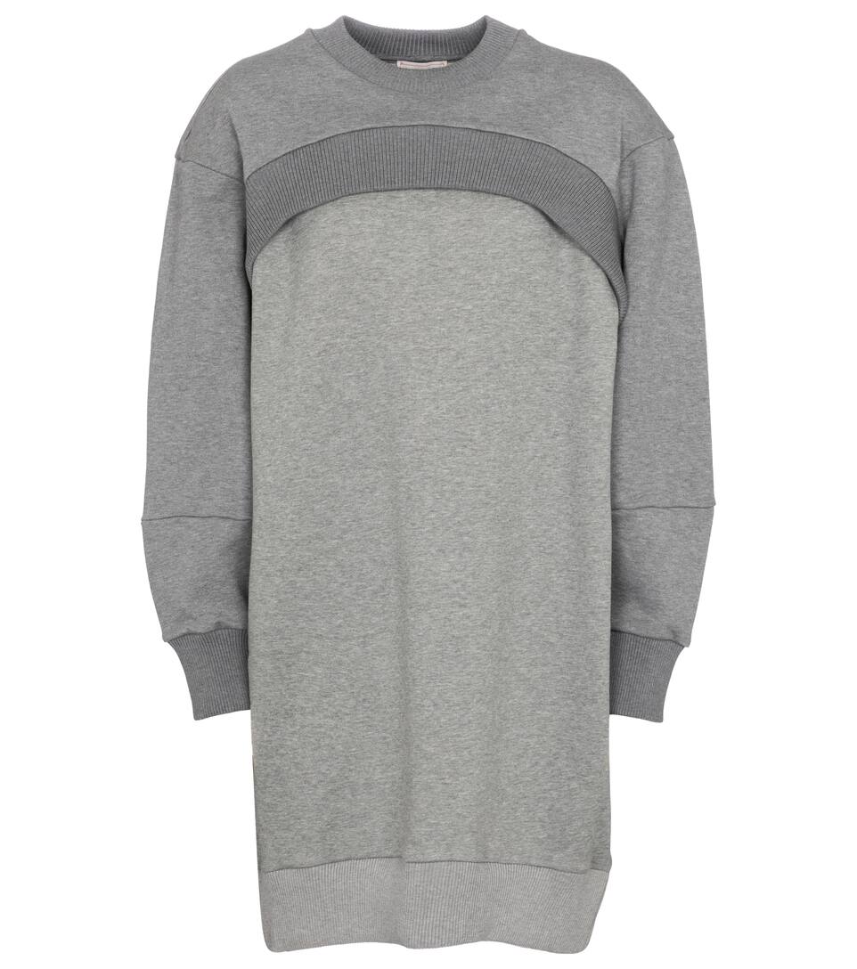 Alexander Mcqueen Cotton Sweatshirt Dress Mytheresa