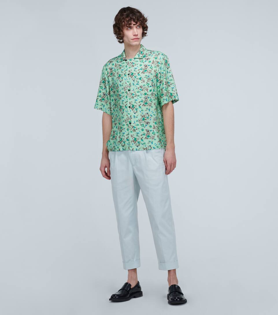 ACNE STUDIOS SIMON FLORAL SHORT-SLEEVED SHIRT,P00452861
