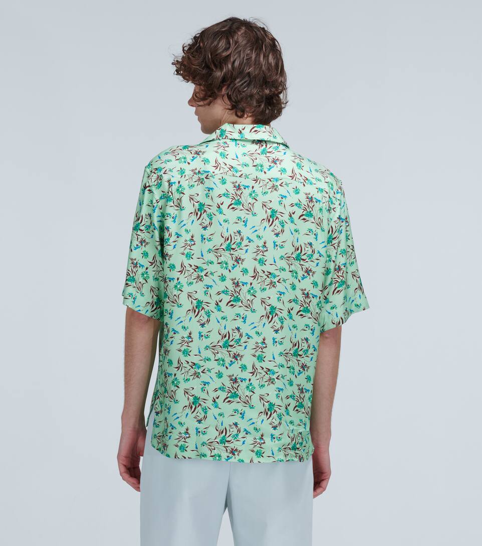 ACNE STUDIOS SIMON FLORAL SHORT-SLEEVED SHIRT,P00452861
