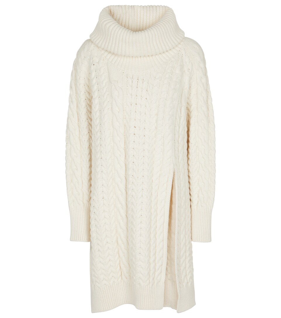 Stella McCartney - Pullover asimmetrico in misto cotone a trecce | Mytheresa