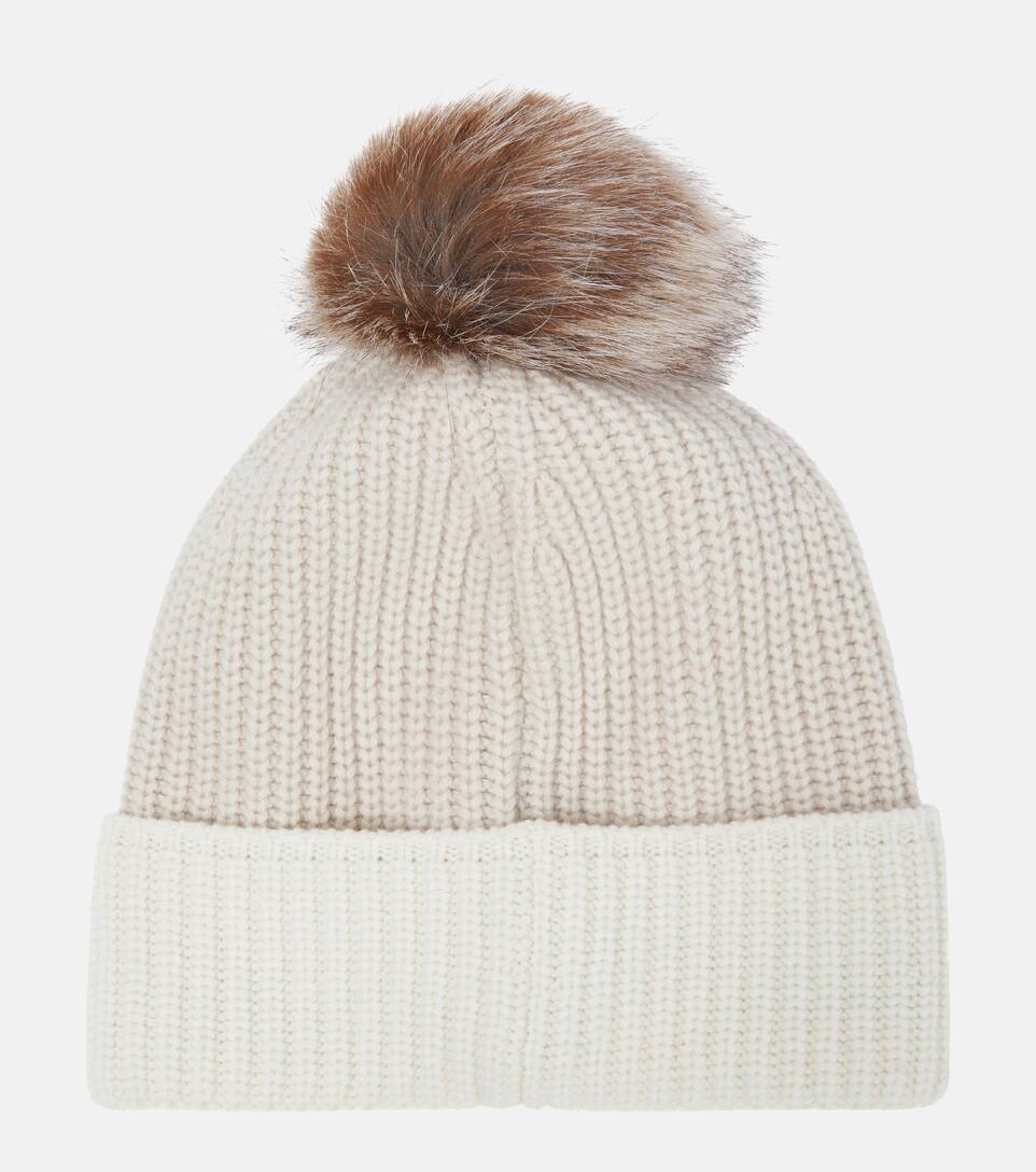 cashmere beanie pom