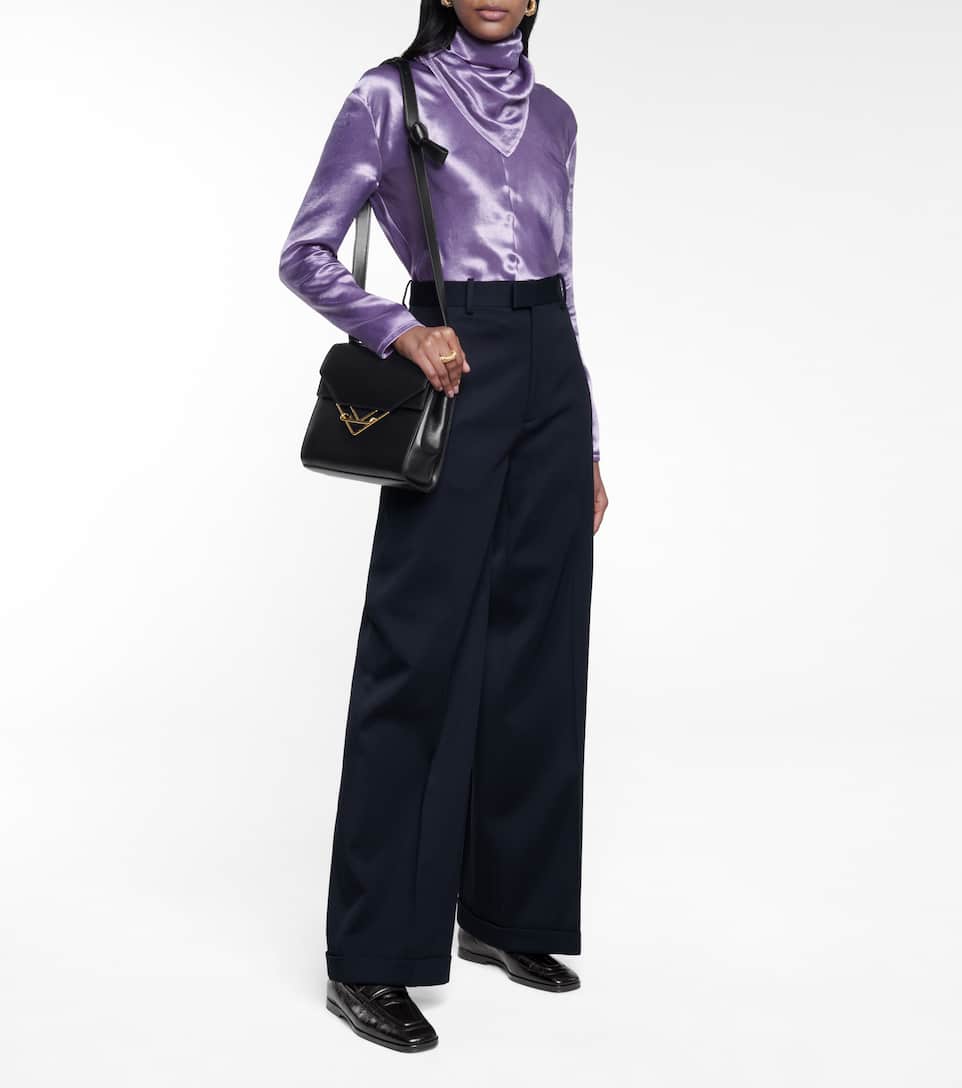 croc effect leather loafers