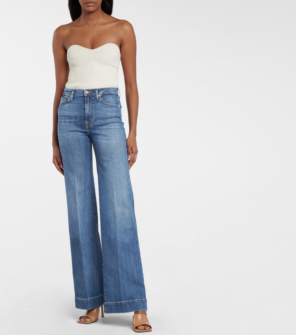 7 For All Mankind - High-Rise Flared Jeans Modern Dojo | Mytheresa