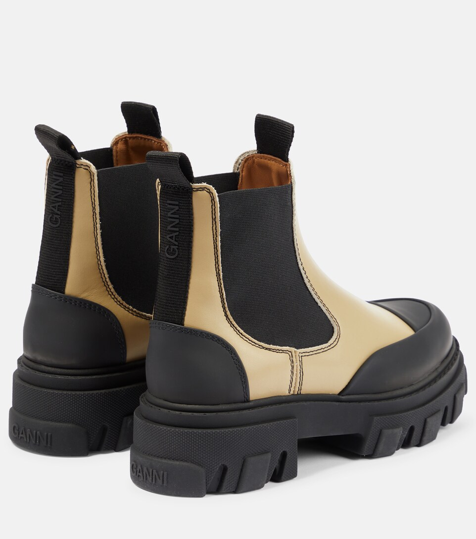 Low-rise leather Chelsea boots | Mytheresa