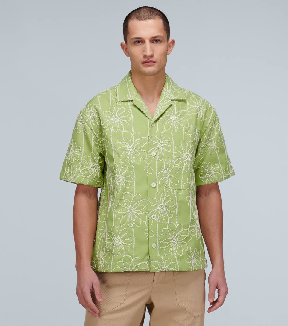JACQUEMUS LA CHEMISE JEAN SHORT-SLEEVED SHIRT,P00454770