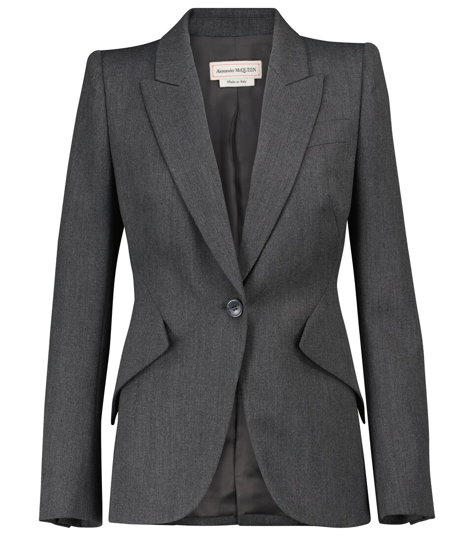 grey wool blazer