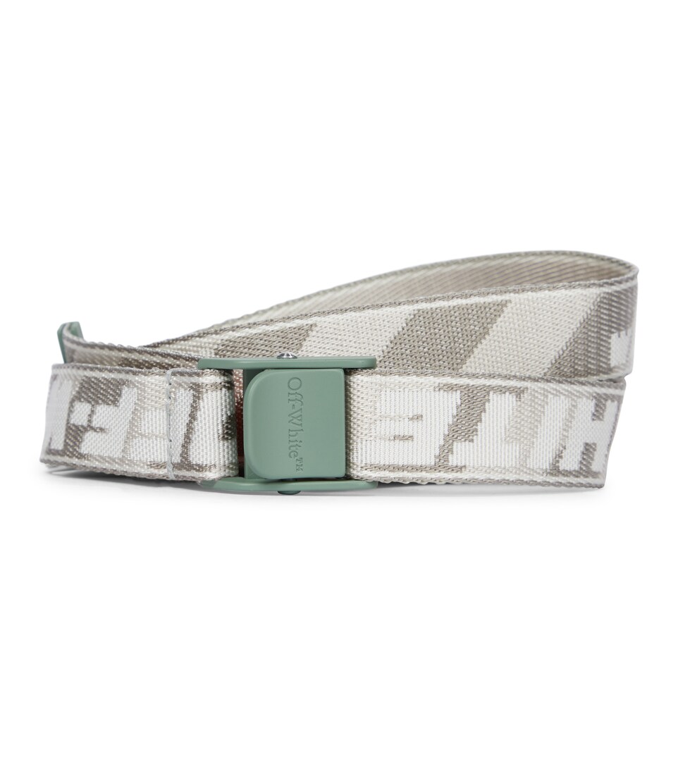 off white industrial belt grey