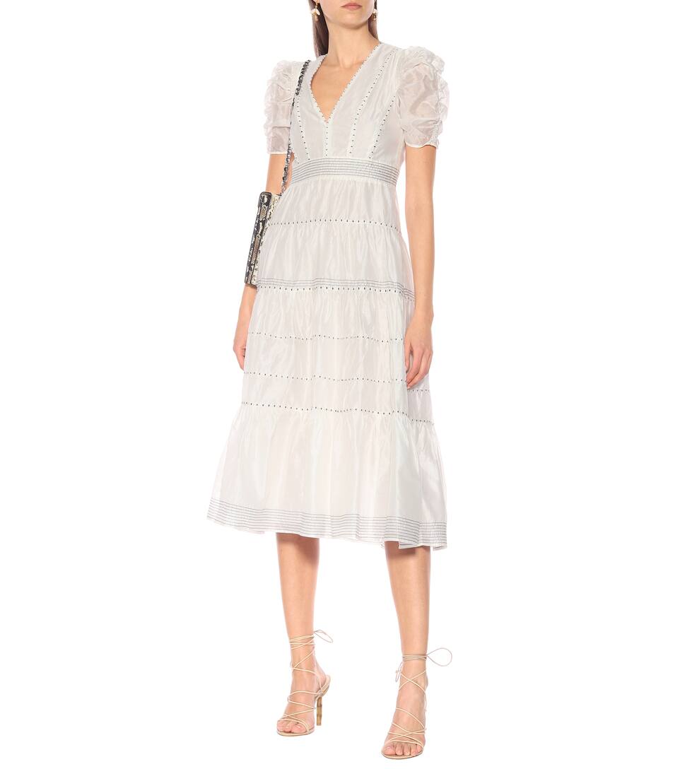 Longue Robe Coton Odile Ulla Johnson Et Soie En 76yvbYgf