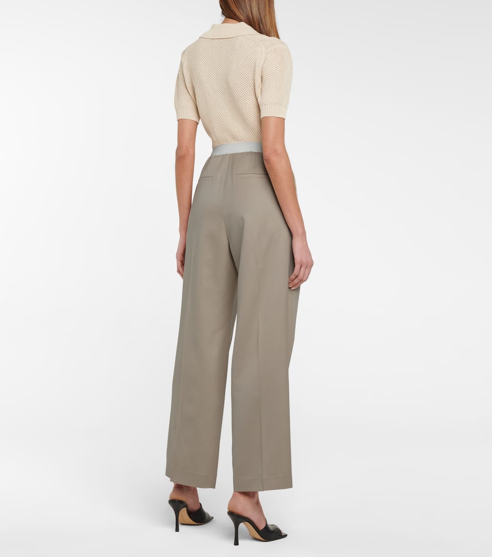 High rise wool pants clearance